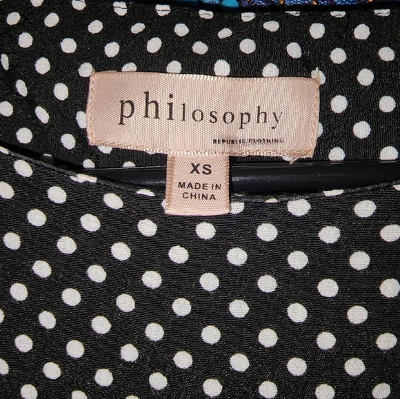 🥳Host Pick🥳 Philosophy Polka Dot Blouse Size X-Small - Picture 4 of 5
